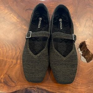 Vivaia Square Toe Mary Jane Ballet Flats Size 40.5